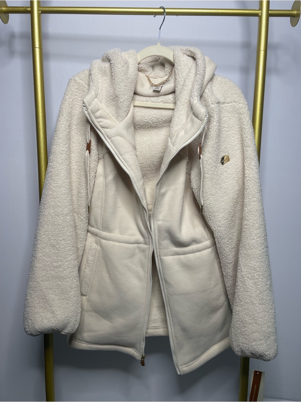 Koolaburra by UGG Hooded Sherpa and Fleece Jacket